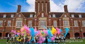 Pupils raise funds for charity with colourful display