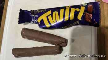 Aussies shocked by yet another sign of shrinkflation with Cadbury Twirl bar