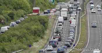 Recap: Crash causes severe delays on the A27 - 3 mile queues