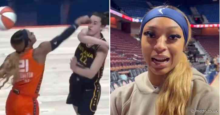 Female basketball star DiJonai Carrington responds to claims she deliberately poked rival in the eye