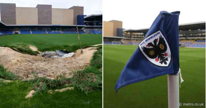 AFC Wimbledon provide update as second match is postponed after sinkhole damage