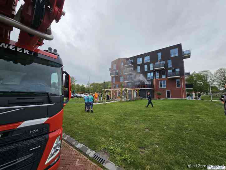 `Middelbrand` bij Delfstate bij de Grundellaan in Delfzijl (update)