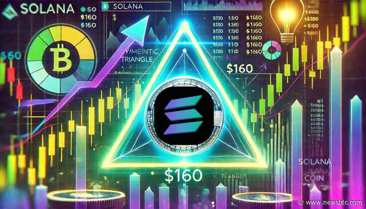 Solana (SOL) Consolidates in Symmetrical Triangle – Analyst Reveals $160 Target On Breakout