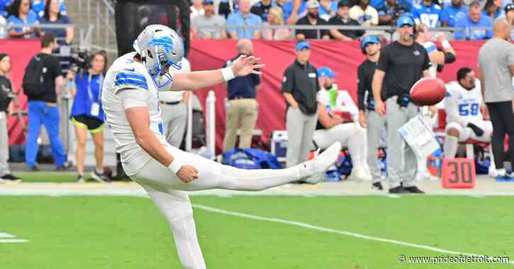 Lions punter Jack Fox named NFC Special Teams Player of the Week