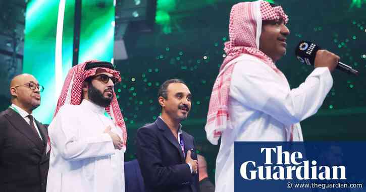 ‘A sign of respect’: Eddie Hearn defends playing Saudi anthem at Wembley