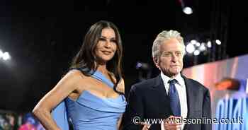 Catherine Zeta-Jones and husband Michael Douglas swap adorable messages to mark shared landmark