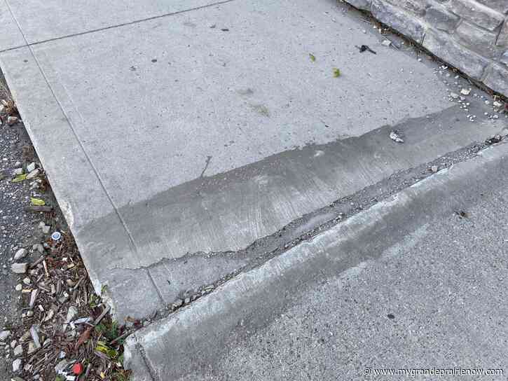 Crews to address uneven sidewalks throughout Grande Prairie