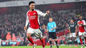 Carabao Cup RECAP: Wonderkid Ethan Nwaneri scores twice as Arsenal beat Bolton 5-1, while Diogo Jota and Cody Gakpo doubles see Liverpool come from behind to thrash West Ham 5-1