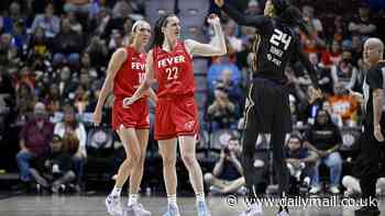 Fired-up Caitlin Clark gets into spat with fan and pushes rival as tempers flare in WNBA playoff game - after arriving in $1.7k Prada gear