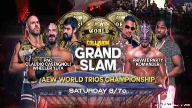 AEW World Trios Title Match Confirmed For AEW Collision Grand Slam