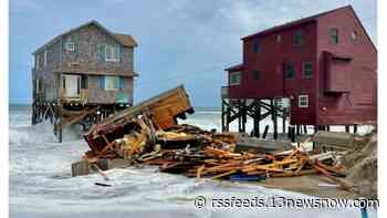 Another Rodanthe house collapses into the ocean, making it the 3rd in a week