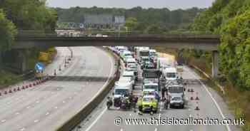 LIVE as M25 closed due to 'serious' crash causing SEVERE delays near Orpington