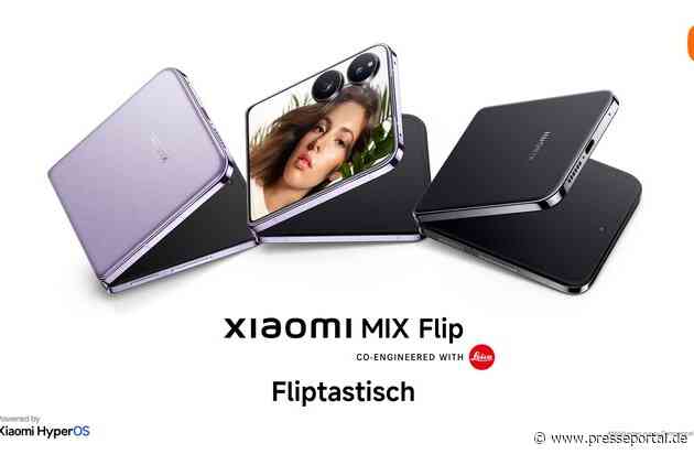 Xiaomi kündigt den Marktstart des Xiaomi MIX Flip an / Ein kompaktes, faltbares Smartphone der Spitzenklasse, das Leistung und Stil vereint