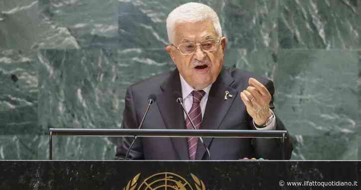 Abu Mazen all’Onu: “Fermate la guerra, smettete di mandare armi a Israele. Noi non ce ne andremo”