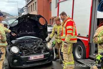 Auto vat vuur, bestuurster blijft ongedeerd