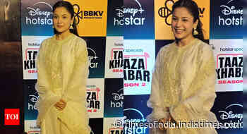 Shehnaaz Gill at the screening of 'Taaza Khabar 2'