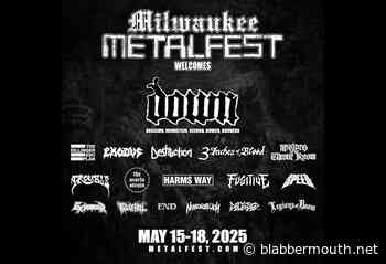 DOWN, THE DILLINGER ESCAPE PLAN, EXODUS, Others Confirmed For 2025 MILWAUKEE METAL FEST