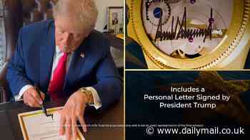 Donald Trump unveils new line of signed gold watches... and they're going for an eye-popping amount