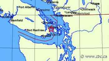 Mild earthquake felt on Vancouver Island, Lower Mainland