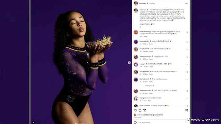 Olympic champion commits to LSU's gymnastics team