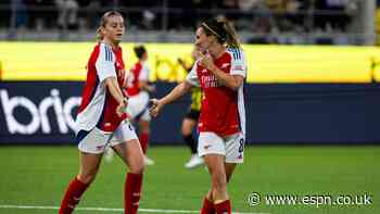 Arsenal thrash BK Häcken to secure UWCL spot