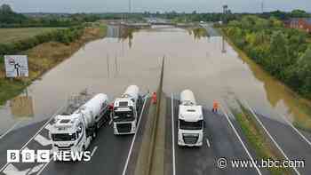 Flash floods and amber warning as more rain expected overnight