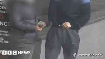 Man caught on camera dealing drugs from pants