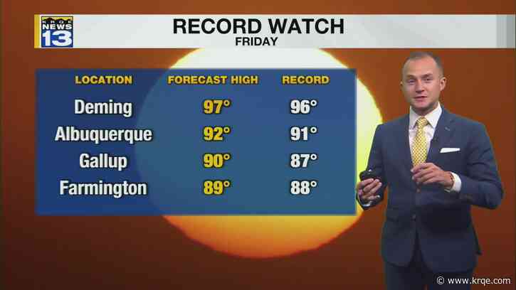 More record heat Friday