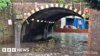 Floods shut roads, halt trains and close schools