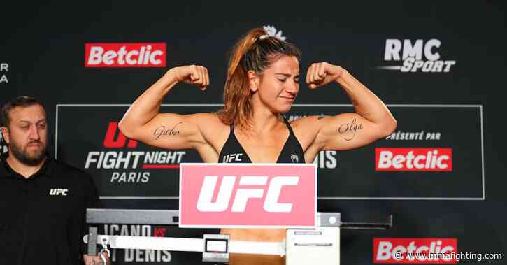 Watch Ailin Perez visibly tremble after failing to make weight for UFC Paris