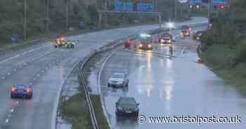 Drivers stranded on M5 as flooding causes traffic chaos