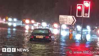 Roads and train lines flooded after more downpours