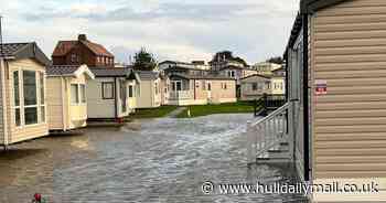 Pictures show flooding at Yorkshire holiday park after night of torrential rainfall