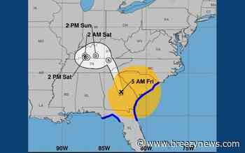 Wind and Rain in MS as Helene Tracks Inland