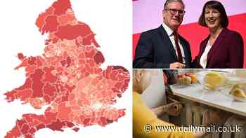 Almost a third of population in pensioner-heavy areas at risk of losing winter fuel payment cash: Map shows where biggest concentrations of claimants live amid anger at Labour cuts