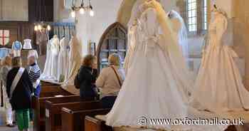 Crowds flock to display of wedding dresses through the ages