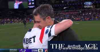 Freddy and Keary share special embrace after final match