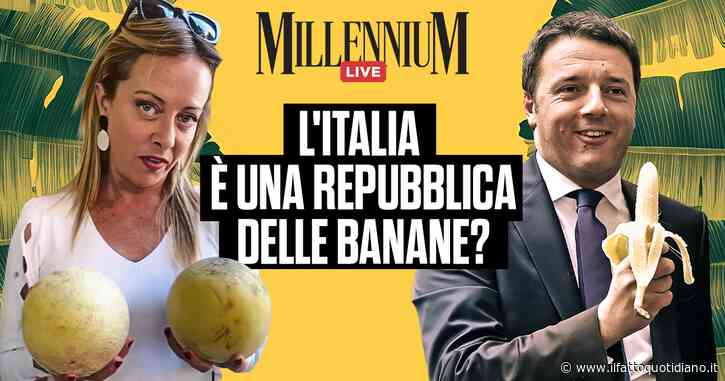 Millennium Live, l’Italia è una Repubblica delle banane? Segui la diretta con i giornalisti D’Esposito, Pipitone e Portanova