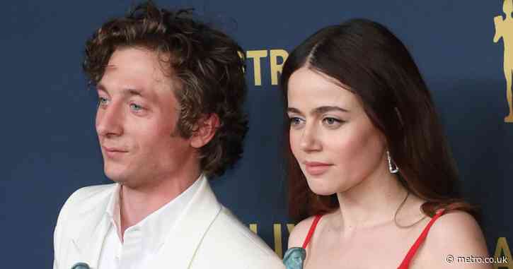 Jeremy Allen White shares steamy kiss with The Bear co-star Molly Gordon weeks after being with ex Rosalia