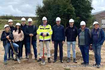 Schepencollege op post voor eerste spadesteek aanleg nieuw milieupark en technische loods