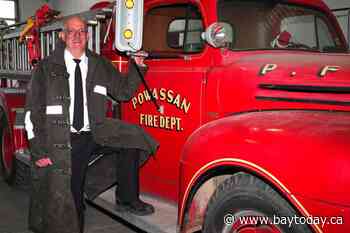 When Powassan's fire chief handed in his badge, he got a surprise!