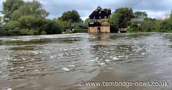 Photos show flooding and high water levels across Cambridgeshire