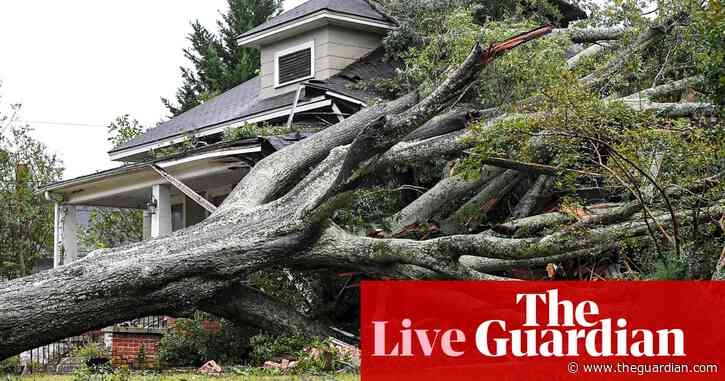 Hurricane center warns of ‘historic and catastrophic flooding’ as Tropical Storm Helene barrels into North Carolina – live