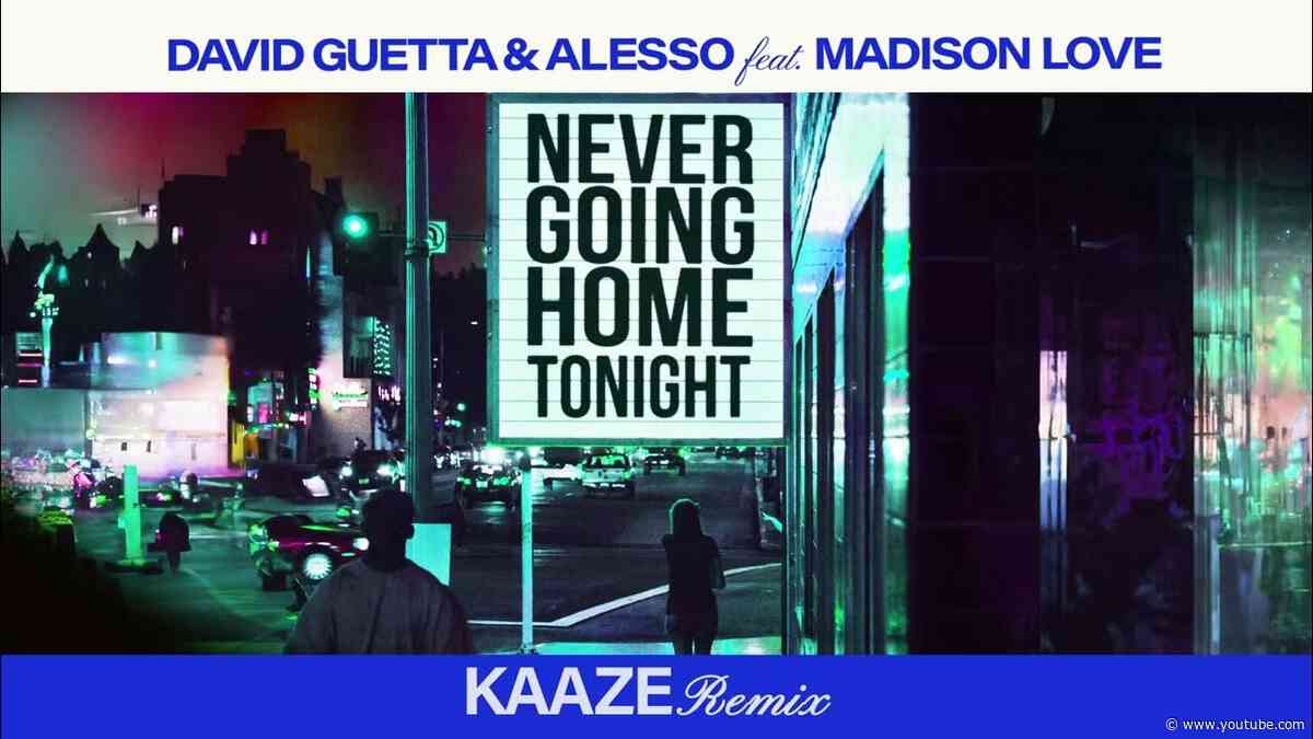 David Guetta & Alesso - Never Going Home Tonight (KAAZE remix) [Visualizer]