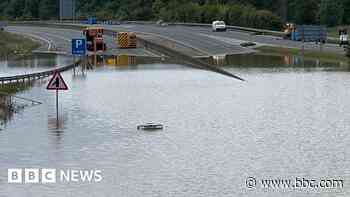 Enough to fill 'two Olympic pools' pumped from A421