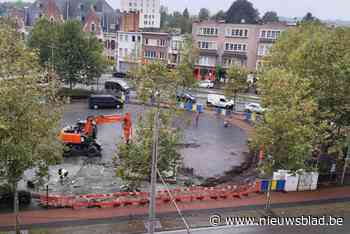 Onthardingswerken voor minibos op Gemeenteplein zijn begonnen