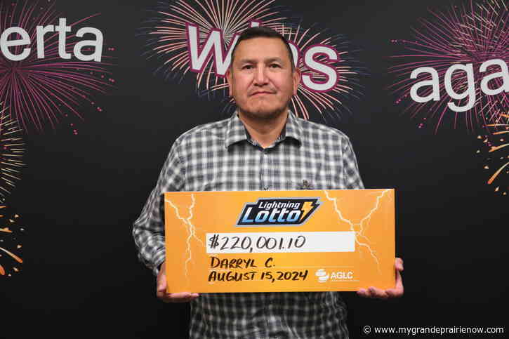 Peace River man takes home nearly $220K in Lightning Lotto winnings