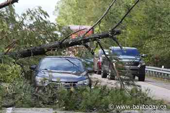 John as a tropical storm hits Mexico's Pacific coast a 2nd time