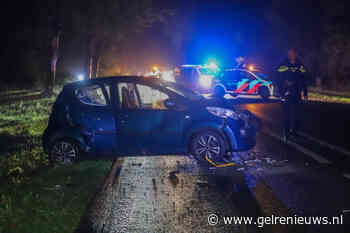 Afslaande auto aangereden: verkeer ontregeld