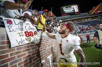 BC quarterback Castellanos will miss game against Western Kentucky; Grayson James to start